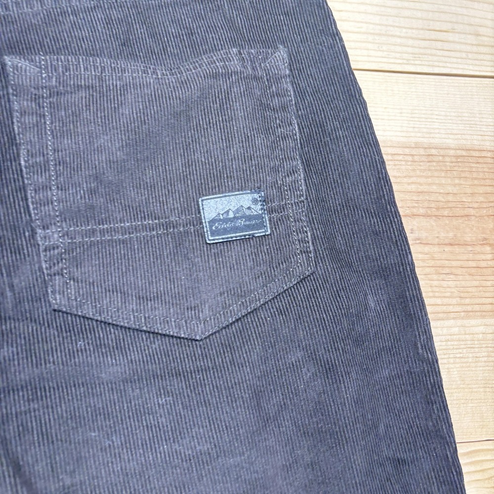 Eddie Bauer Fairline Corduroy Pants Mens 32x32 Brown Straight 5 Pocket NWT - Picture 11 of 13